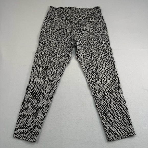 Who What Wear Pull On Stretch Skinny Pants Womens Size 14 Cream Black Dot Print - Picture 4 of 12